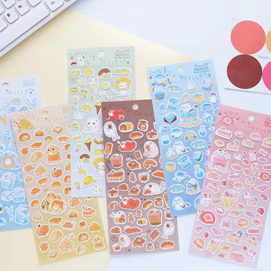 Lovely Animals Washi Sticker Sheet
