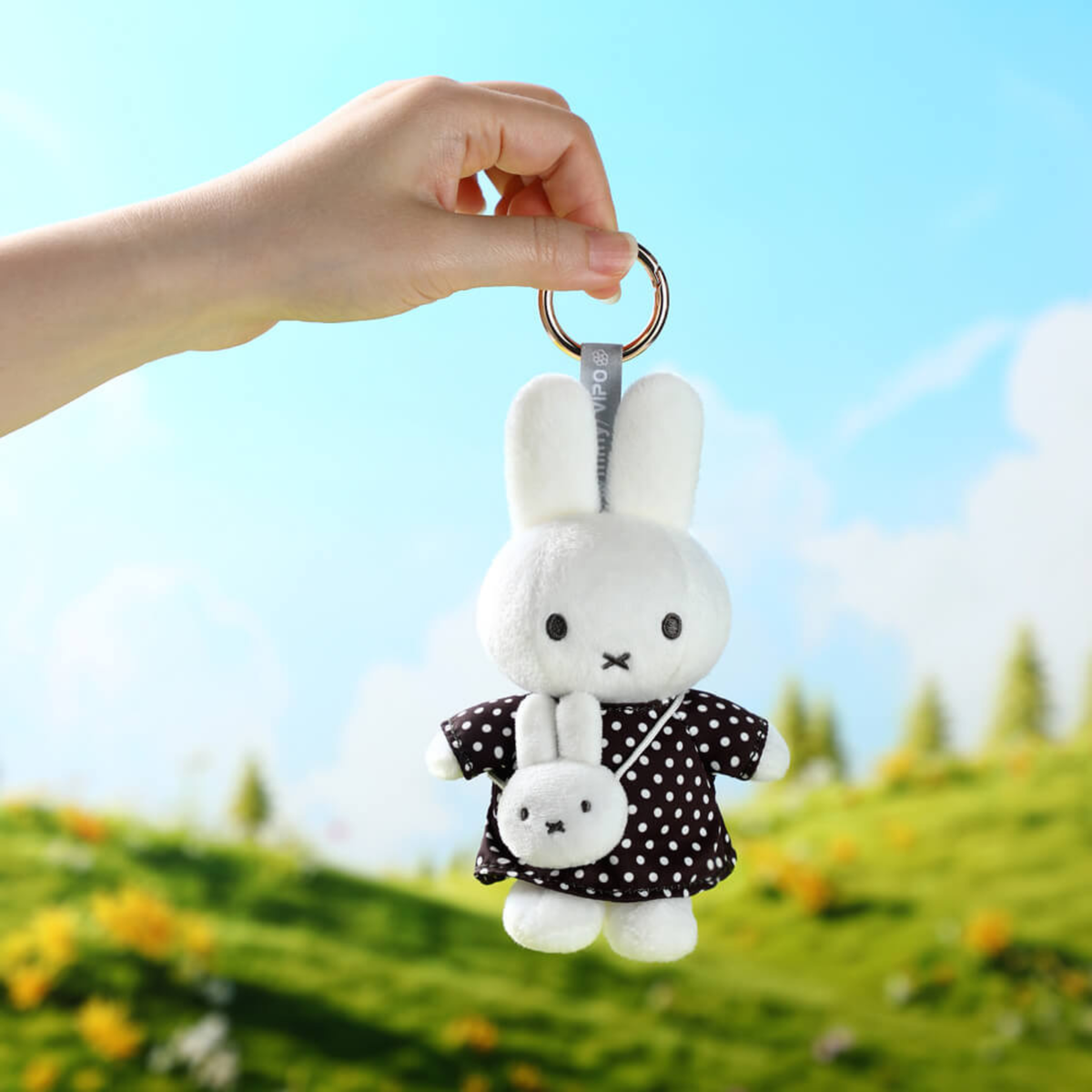 Miffy's Polka Dot Plush Keychain