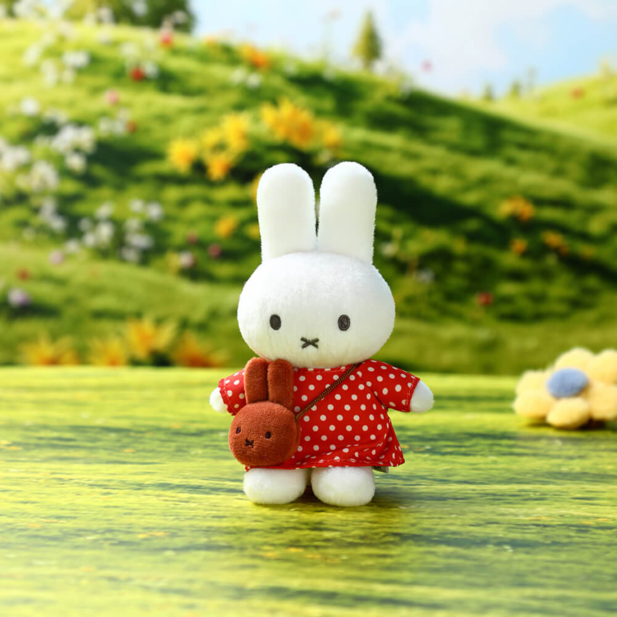 Miffy's Red Polka Dot Plush Keychain
