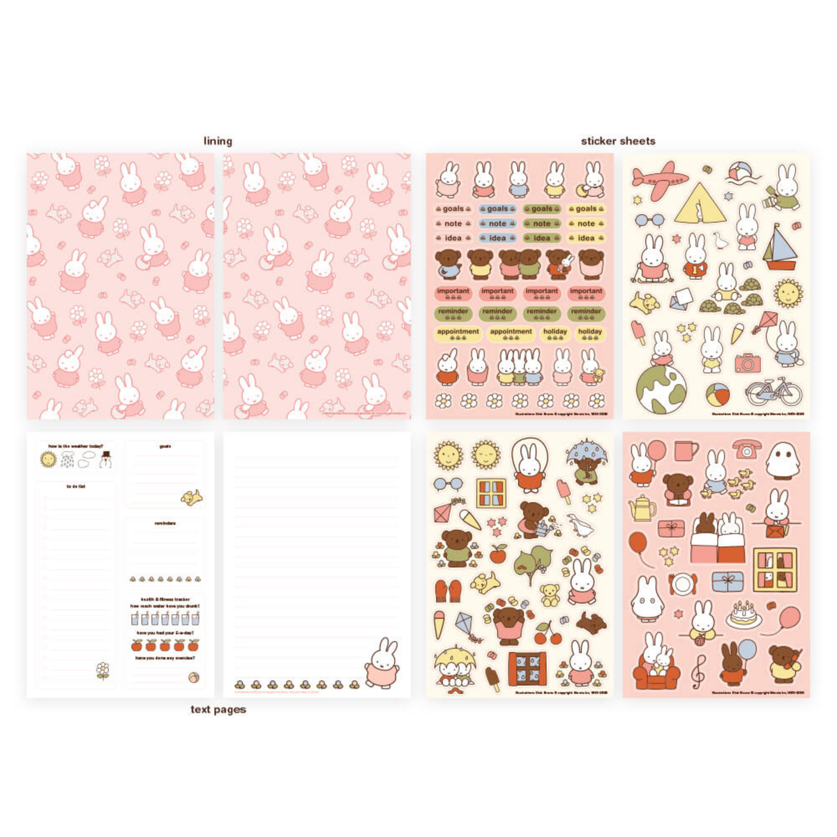 Miffy's Garden B5 Journal