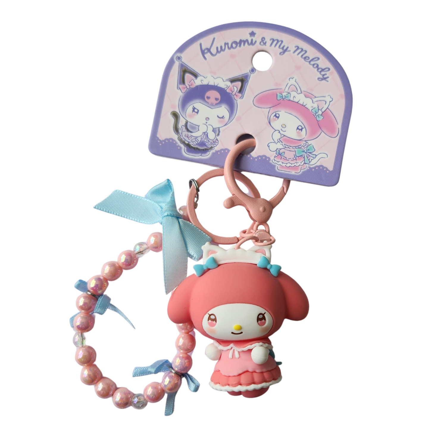 My Melody Princess Beaded Keychain