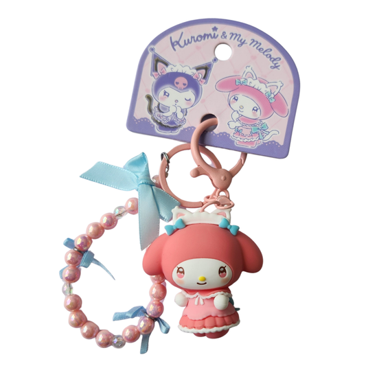My Melody Princess Beaded Keychain