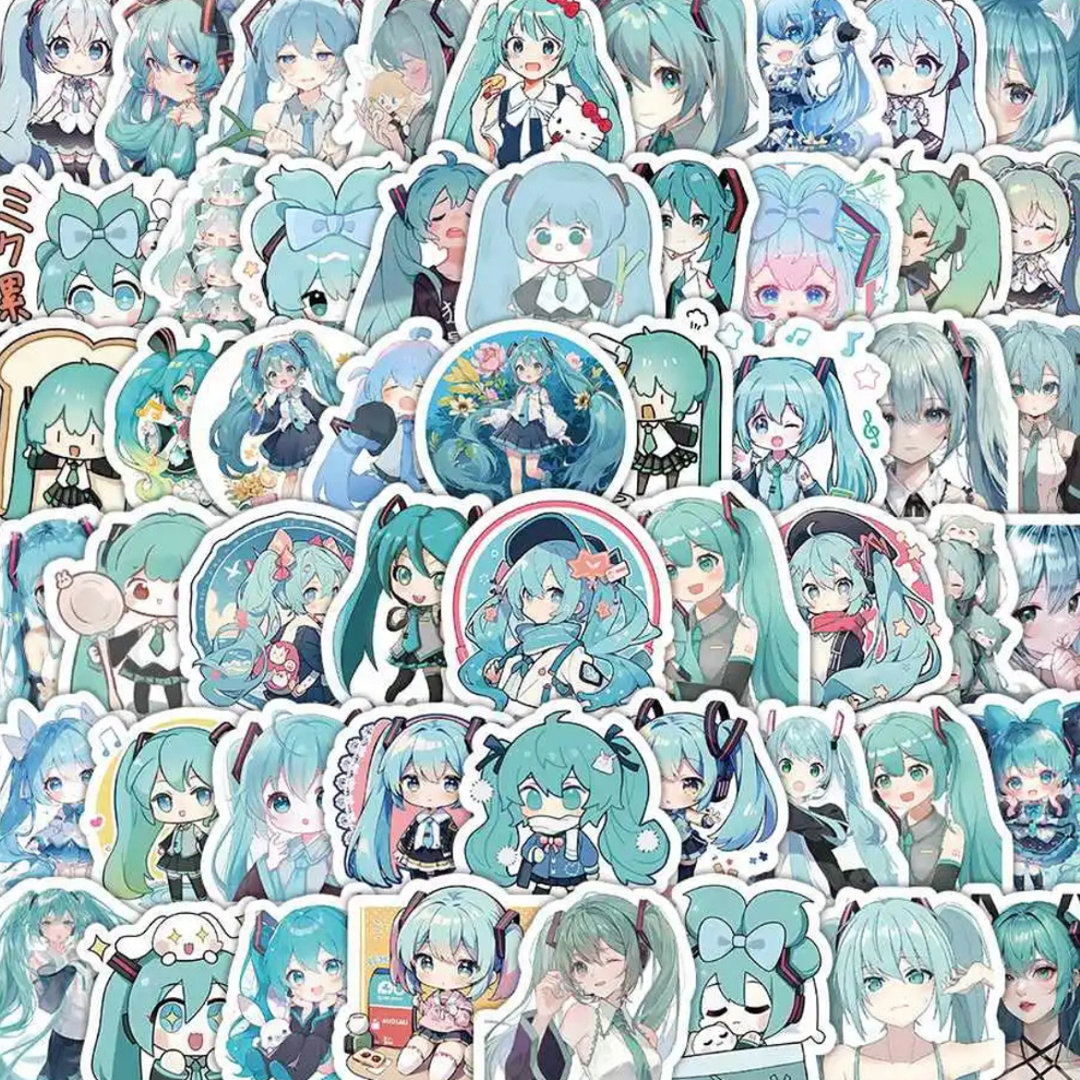 Hatsune Miku 50 Sticker Pack – Oziko Stationery Store