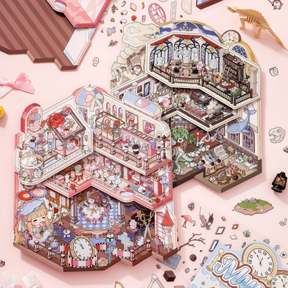 Museum Isometric Sticker Scene