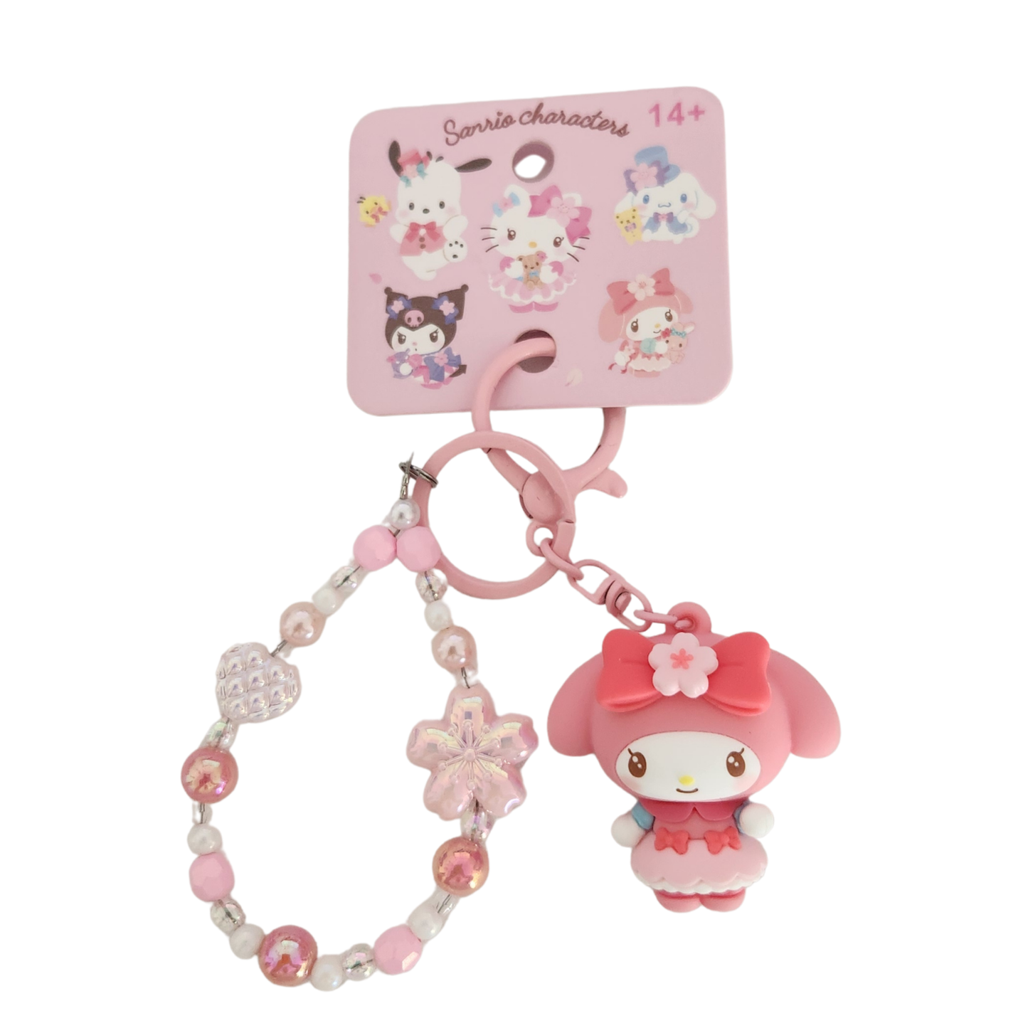 My Melody Sakura Charm Keychain