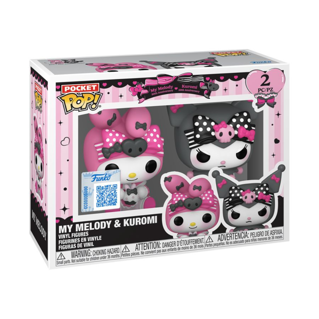 My Melody & Kuromi (Kuromi 20th Anniv) Pocket Pop! 2-Pack