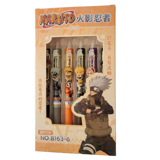 Naruto Charm Pen 6 Pack