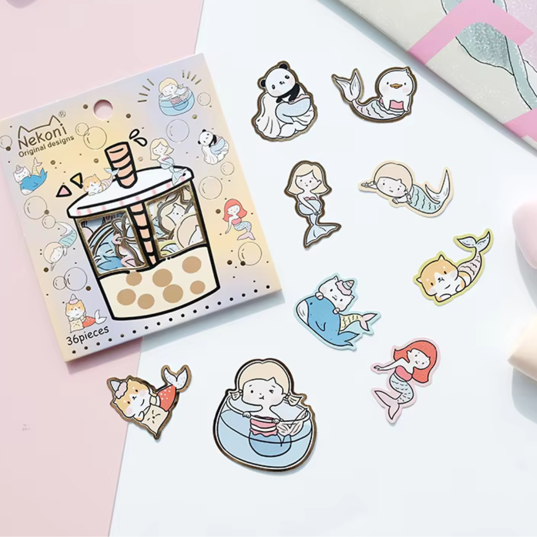 Boba Tea Sticker Flake Pack