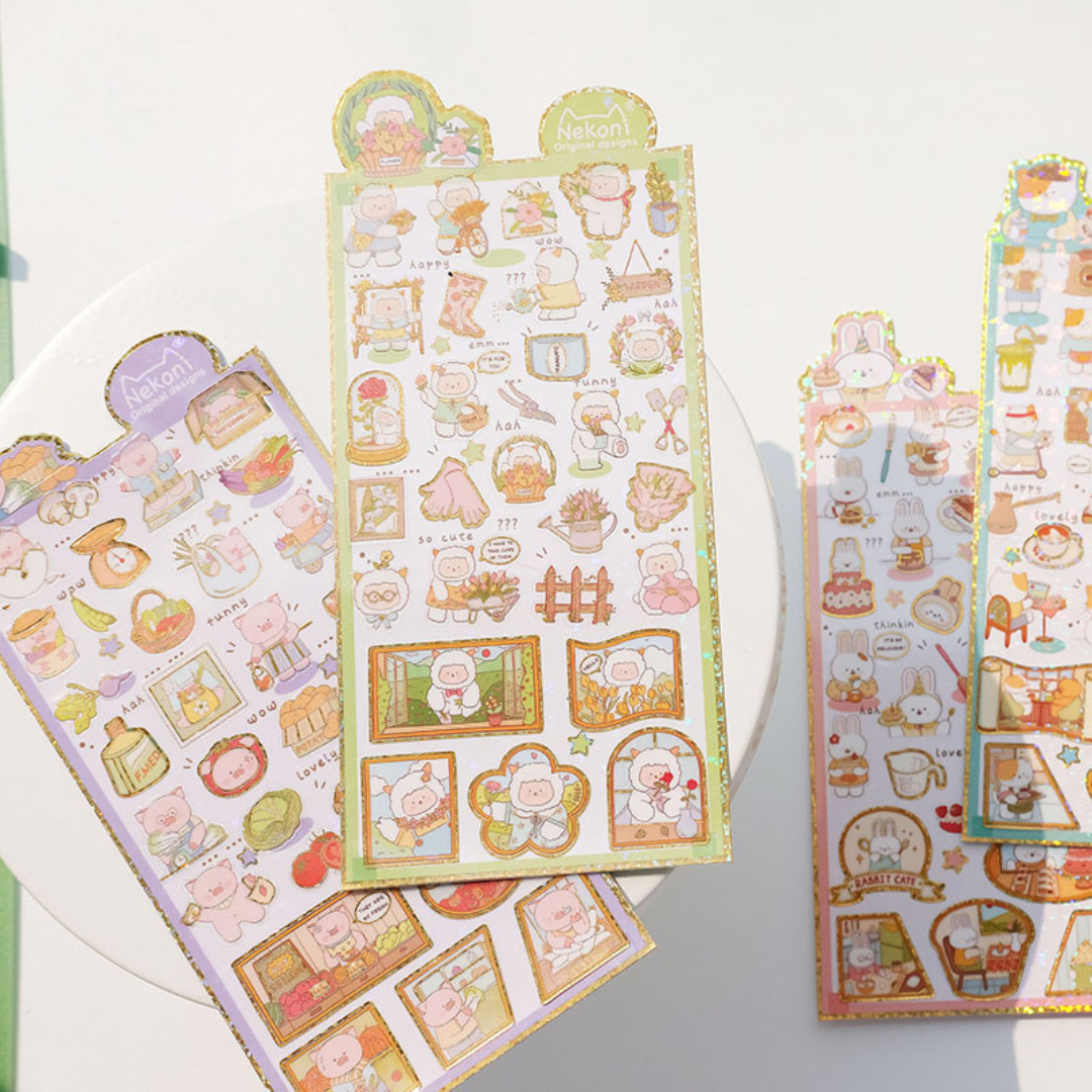 Cute Animal Careers Sticker Sheet