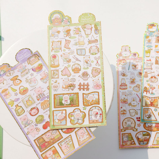 Cute Animal Careers Sticker Sheet