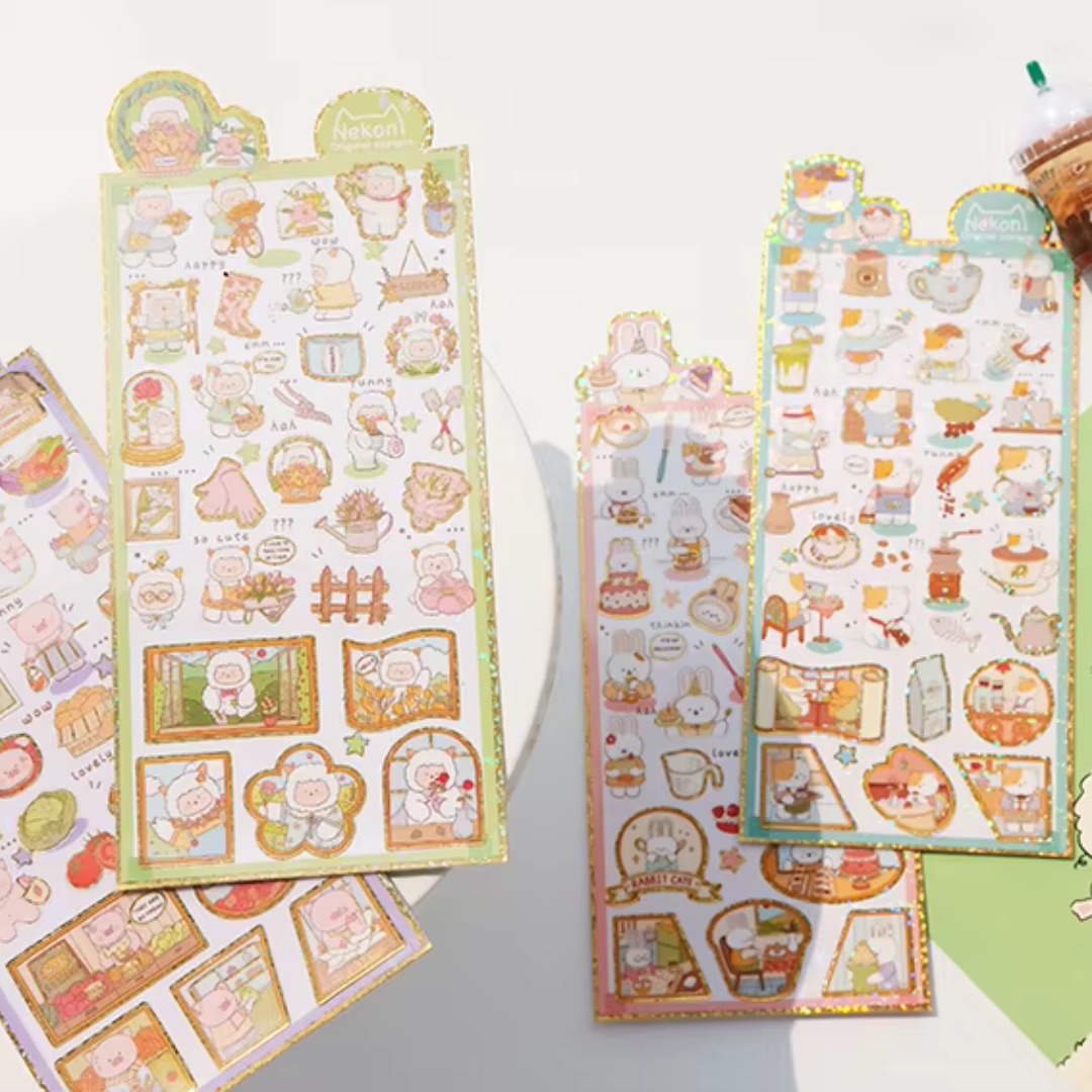 Cute Animal Careers Sticker Sheet