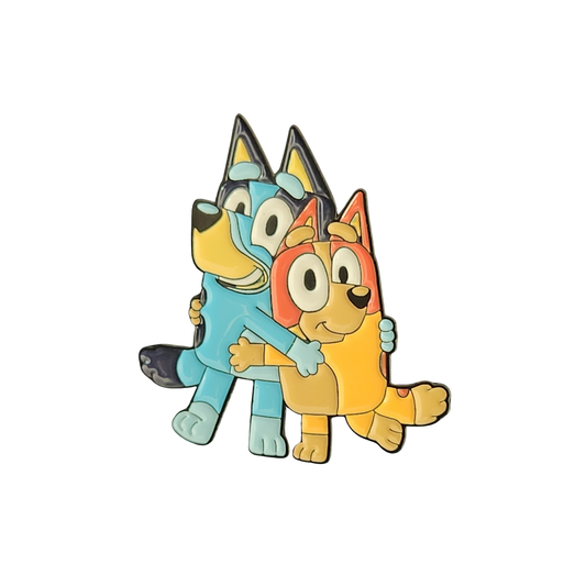 Bluey & Bingo Hug Enamel Pin