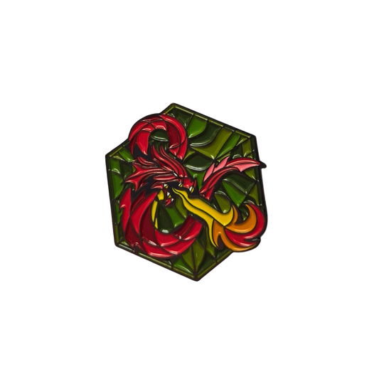 Dungeons & Dragons Stained Glass Enamel Alloy Pin
