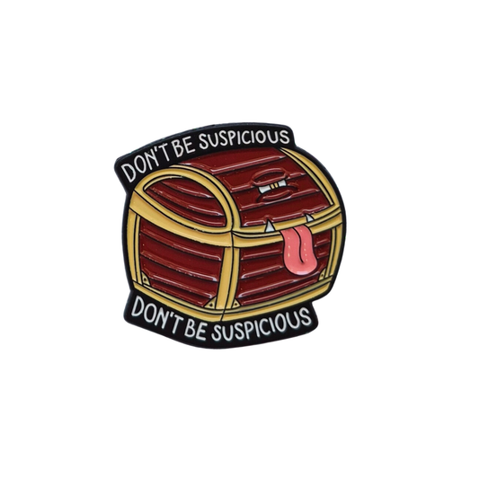Suspicious Mimic Enamel Alloy Pin