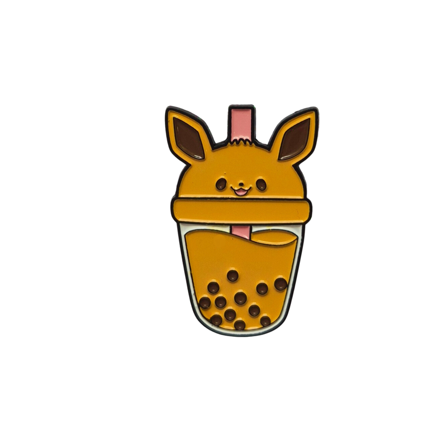 Boba Tea Eevee Fruit Enamel Alloy Pin