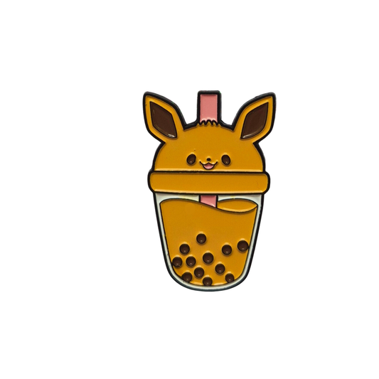Boba Tea Eevee Fruit Enamel Alloy Pin