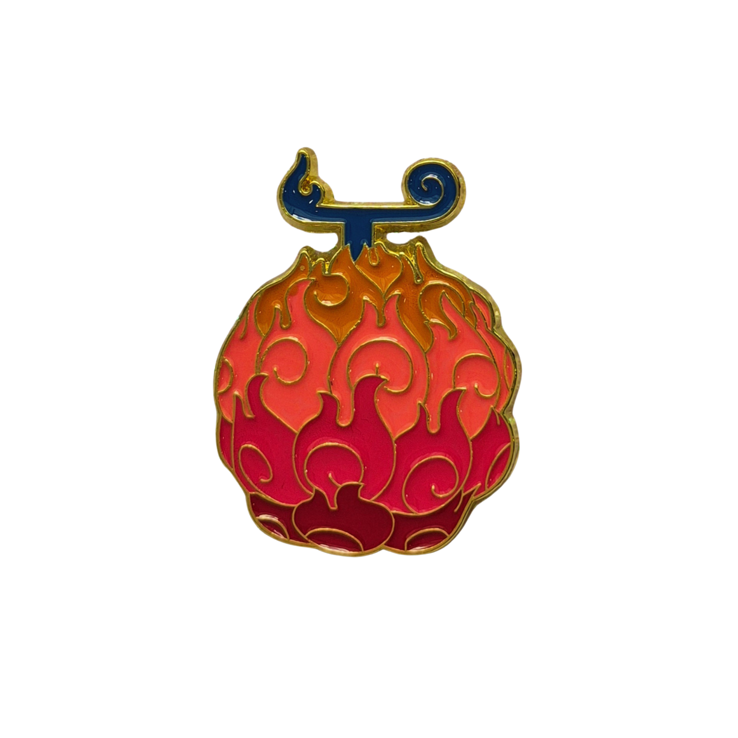 One Piece Flame Flame Fruit Enamel Alloy Pin