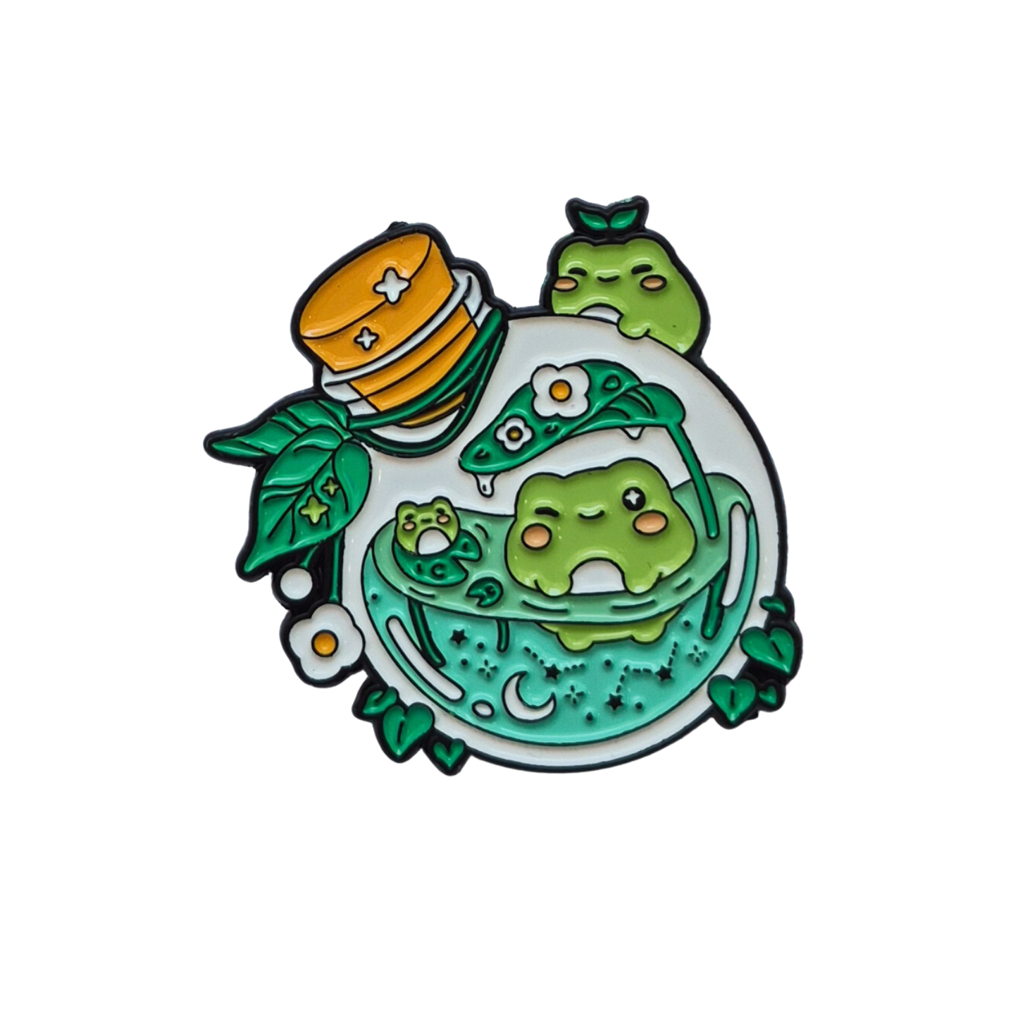 Frog Pond Bottle Enamel Alloy Pin