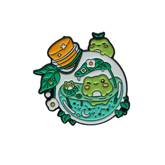 Frog Pond Bottle Enamel Alloy Pin