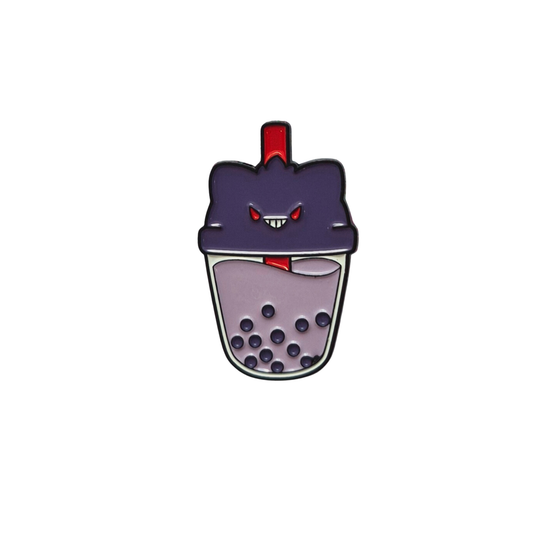 Boba Tea Gengar Fruit Enamel Alloy Pin