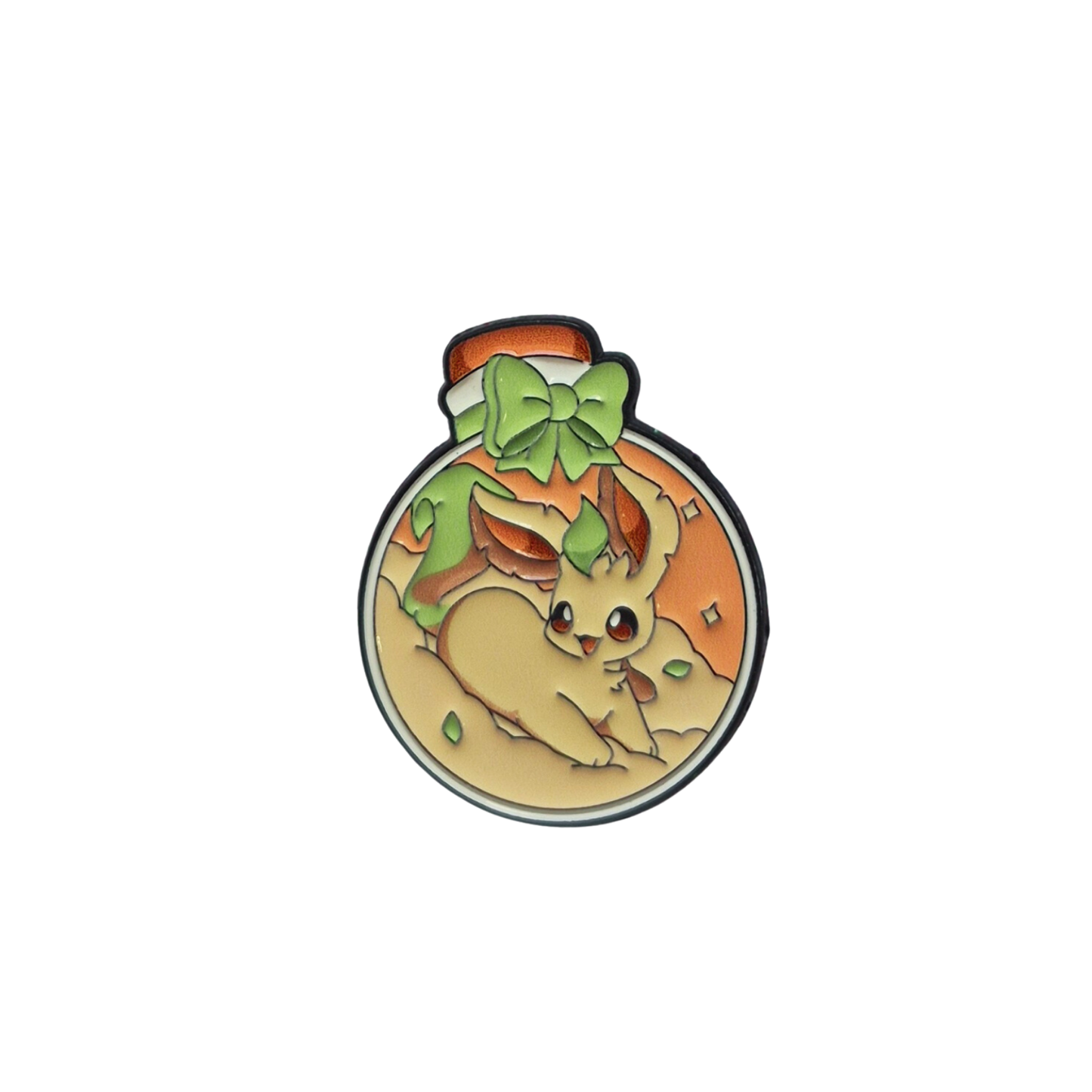 Pokemon Leafeon In a Bottle Enamel Alloy Pin