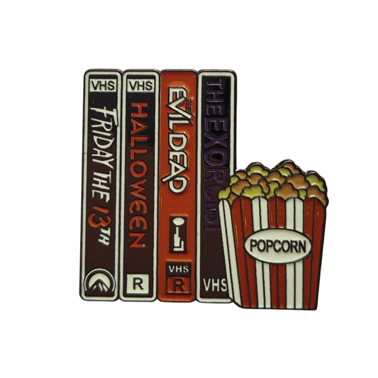 Horror Movie VHS Classics Enamel Alloy Pin