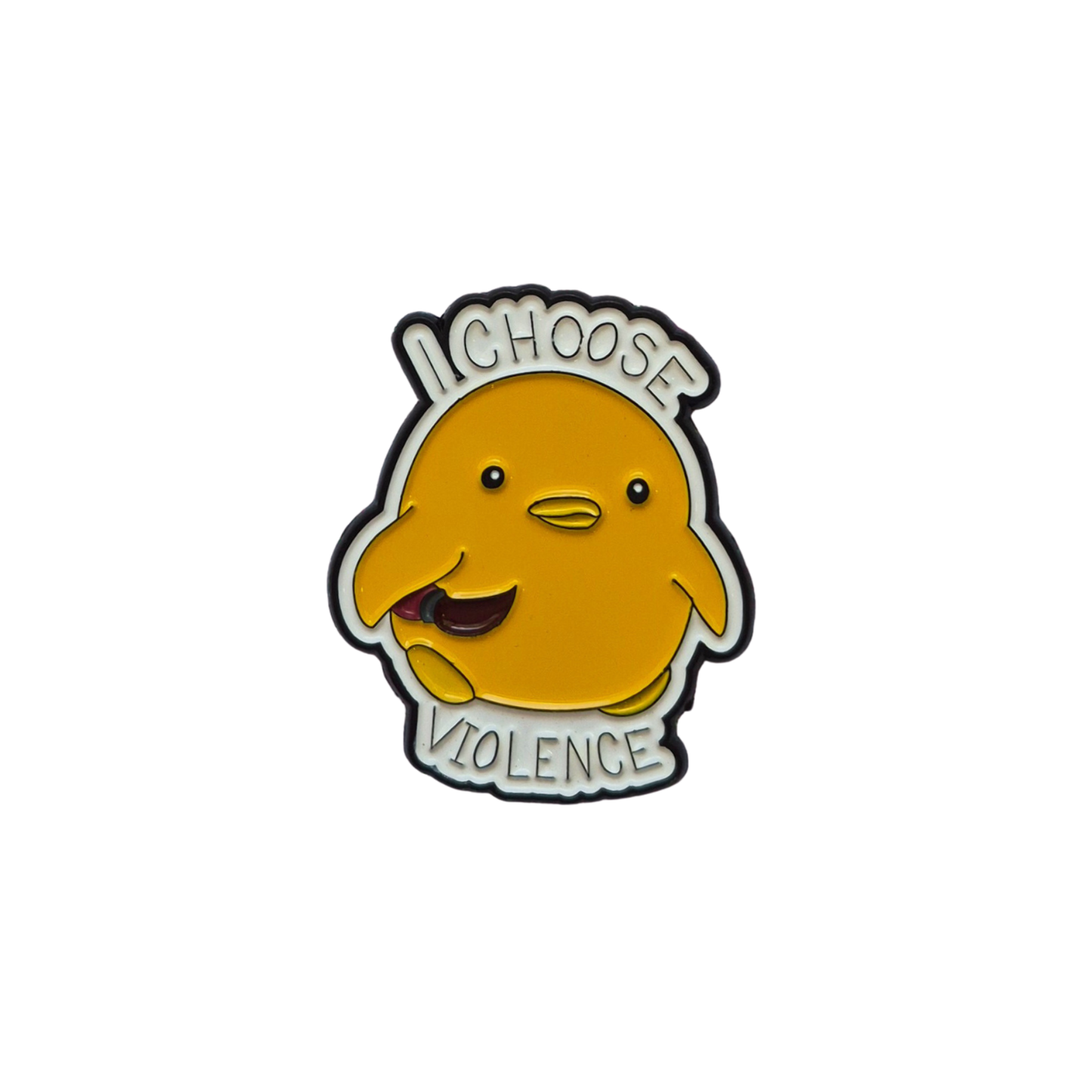 I Choose Violence Duck Enamel Alloy Pin