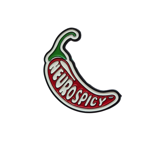 Neurospicy Chili Enamel Alloy Pin
