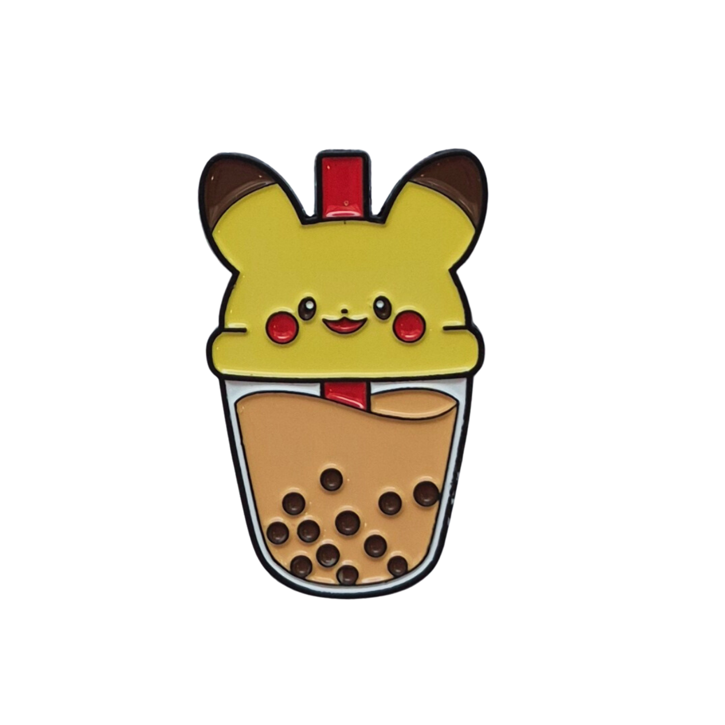 Boba Tea Pikachu Fruit Enamel Alloy Pin