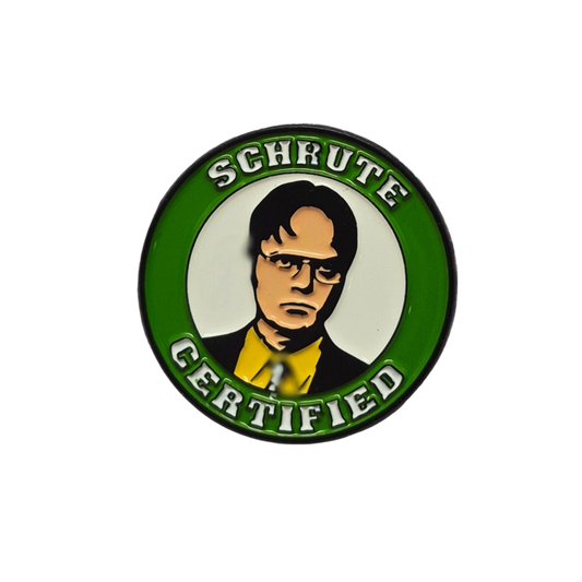 Schrute Certified Enamel Alloy Pin