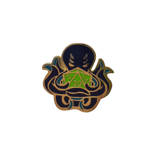 Cthulhu D20 Enamel Alloy Pin