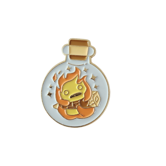 Calcifer Potion Bottle Enamel Pin