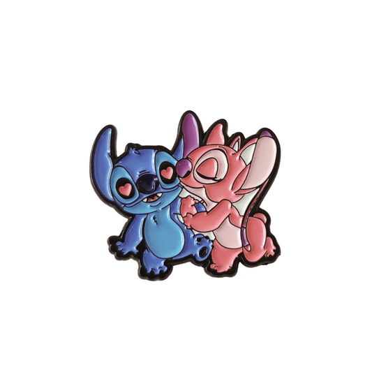 Stitch and Angel Love Enamel Pin