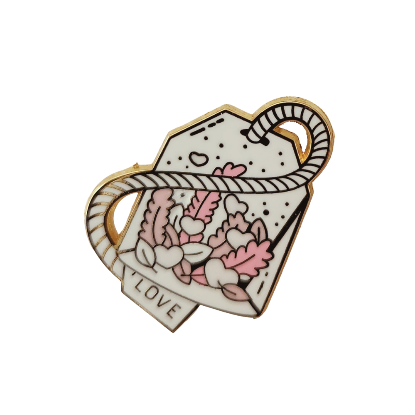 Love Tea Bag Enamel Pin