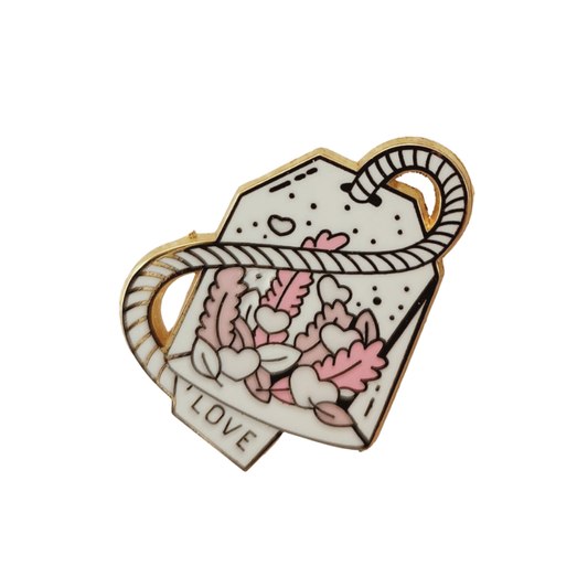 Love Tea Bag Enamel Pin