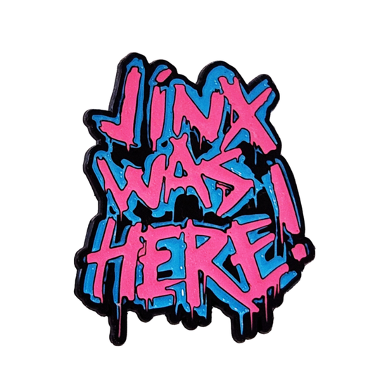 Jinx Was Here! Arcane Graffiti Alloy Pin