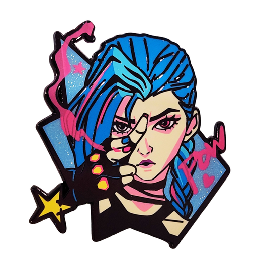 Jinx Pow! Arcane Alloy Enamel Pin