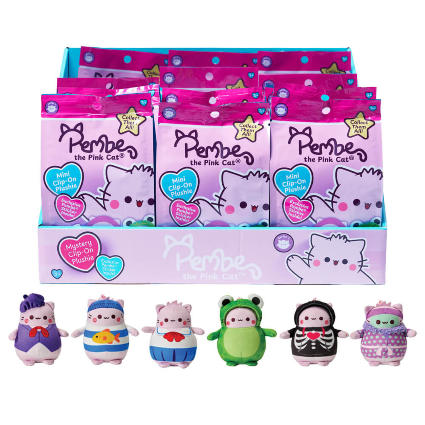 Pembe Plush Clip On Blind Bag