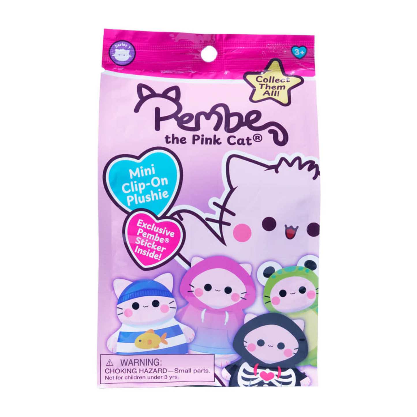 Pembe Plush Clip On Blind Bag