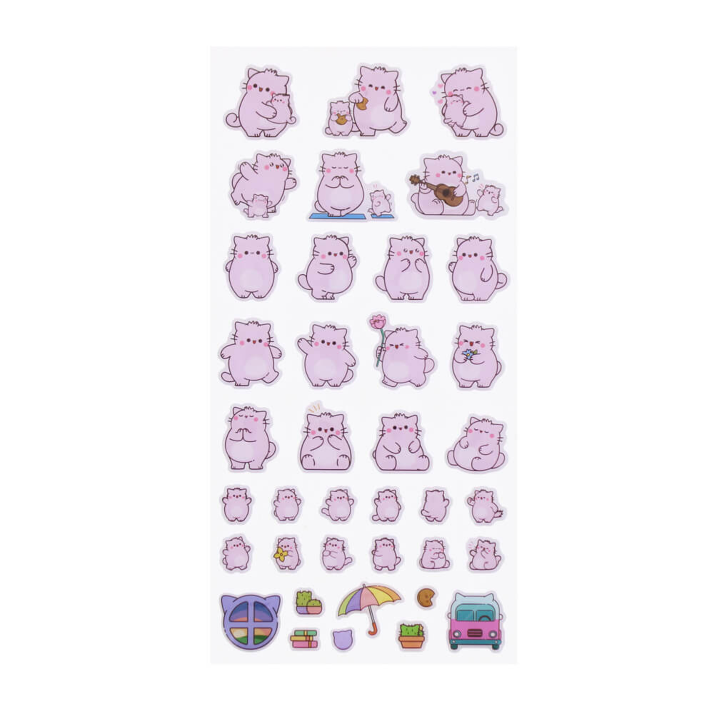 Pembe Puffy Sticker Sheet