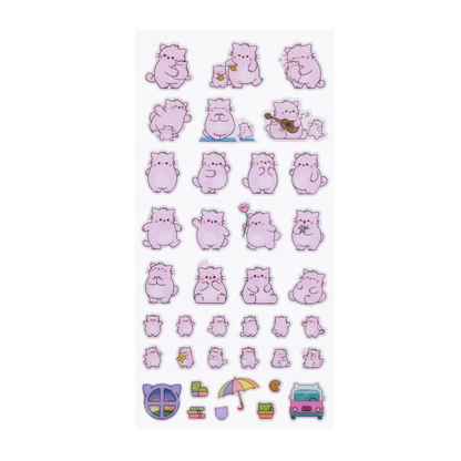 Pembe Puffy Sticker Sheet