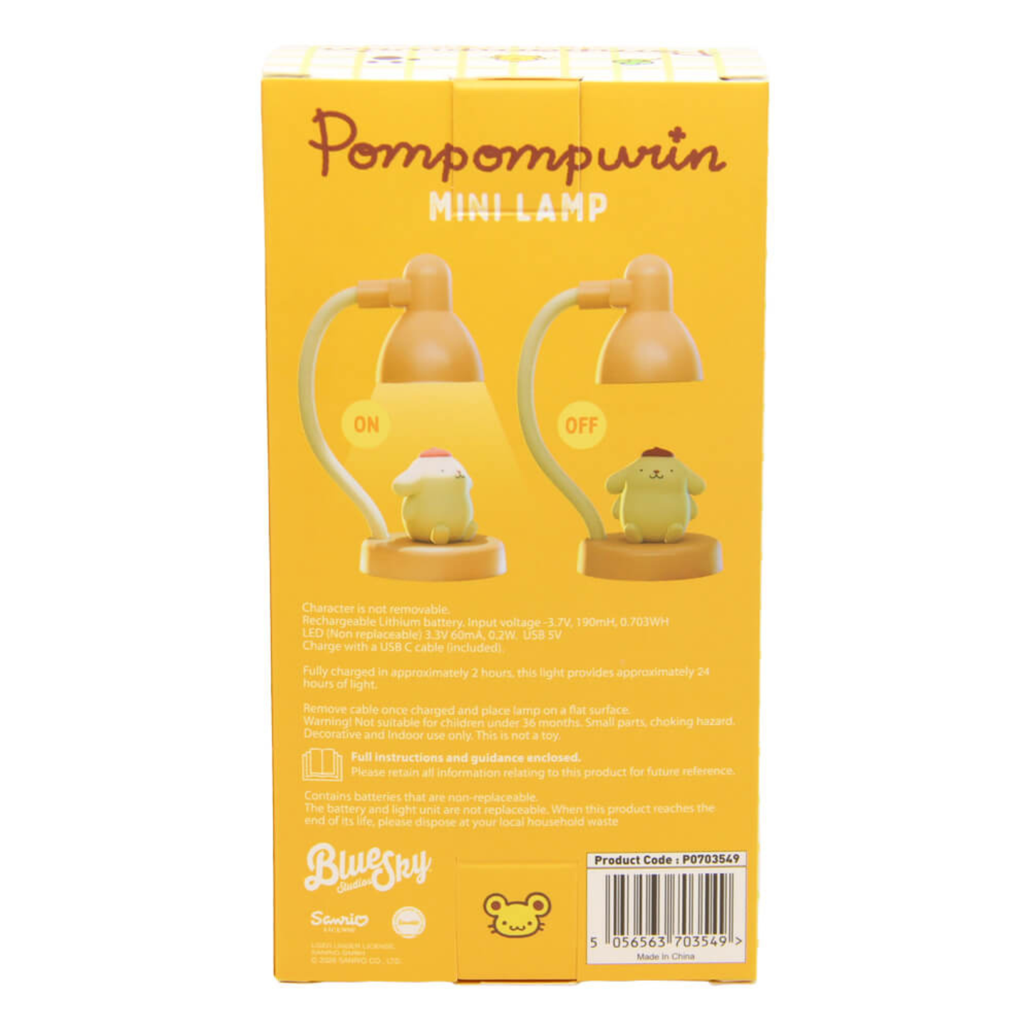 Pompompurin Mini Lamp