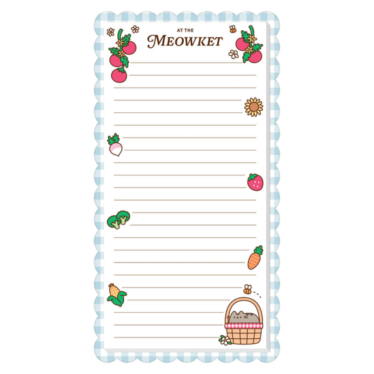 Pusheen Farmers Market Magnetic Shopping List Pad
