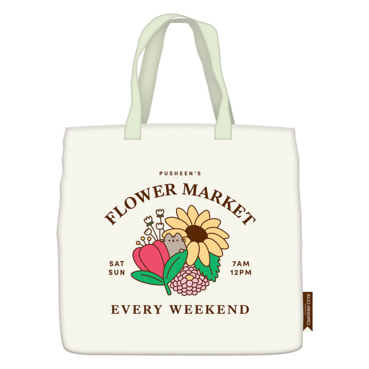 Pusheen Farmers Market Tote Bag