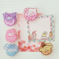 Sanrio Donut Acrylic Paper Clamp Pack