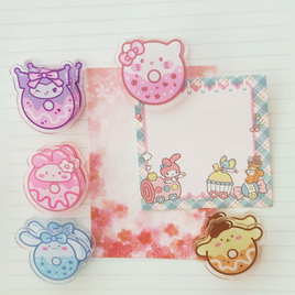Sanrio Donut Acrylic Paper Clamp Pack