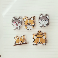 Kawaii Dog Acrylic Paper Clamps