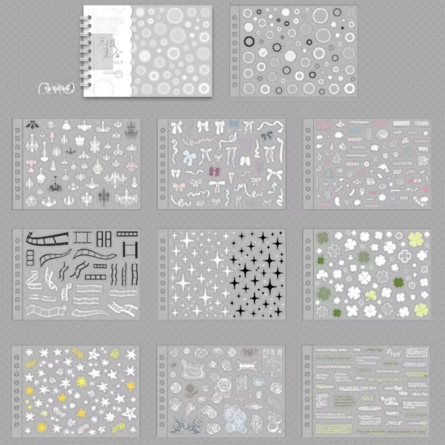 Pastel Lace Embellishment Sticker Book