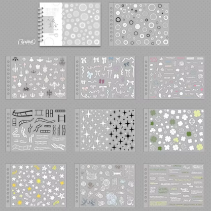 Pastel Lace Embellishment Sticker Book