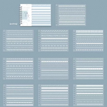 Pastel Lace Embellishment Sticker Book